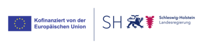Logo: Kofinanziert von der Europäischen Union - Schleswig-Holstein Landesregierung